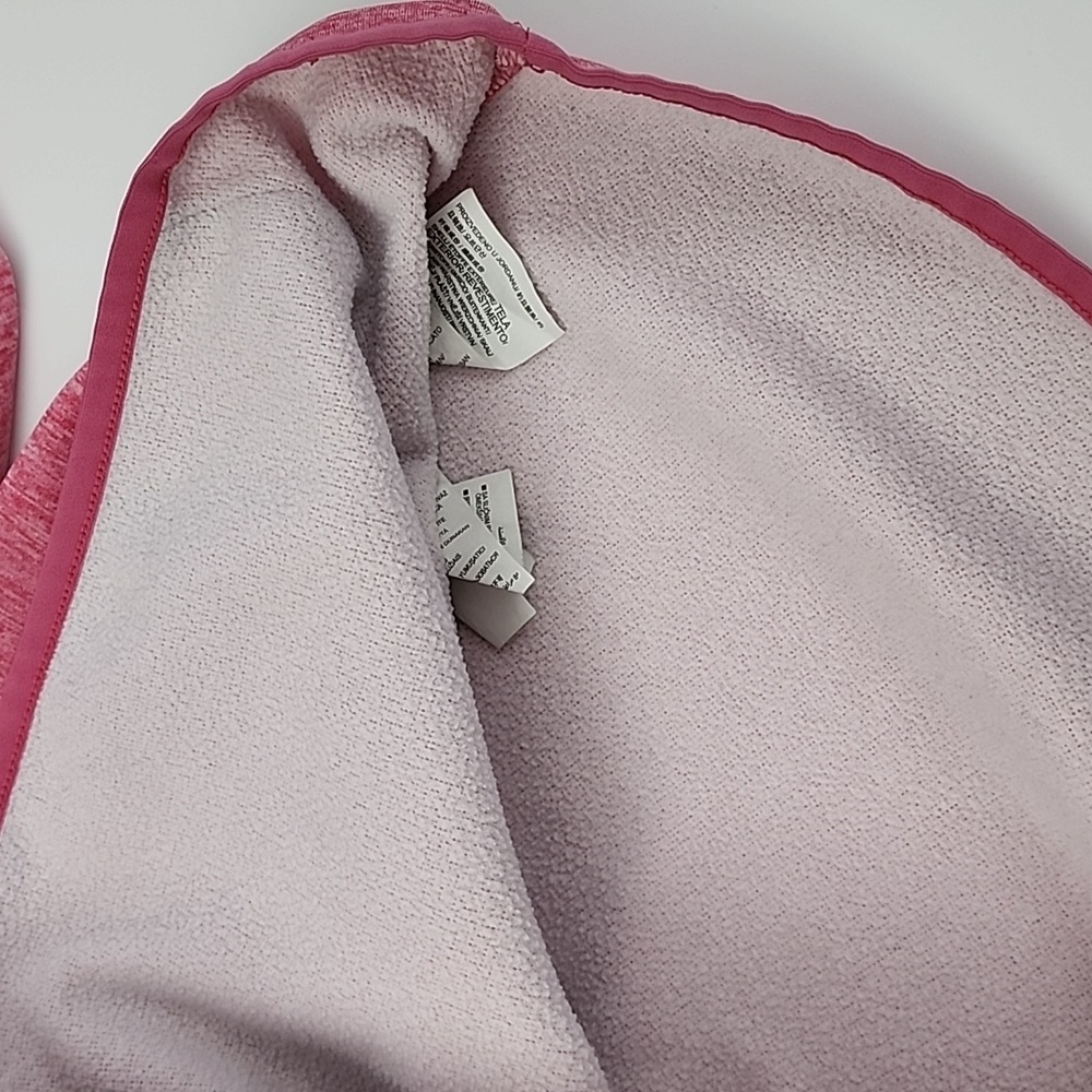 Under Armour Cold Gear Storm 1 Heathered Pink Hoodie Pocket Size S - Picture 12 of 14